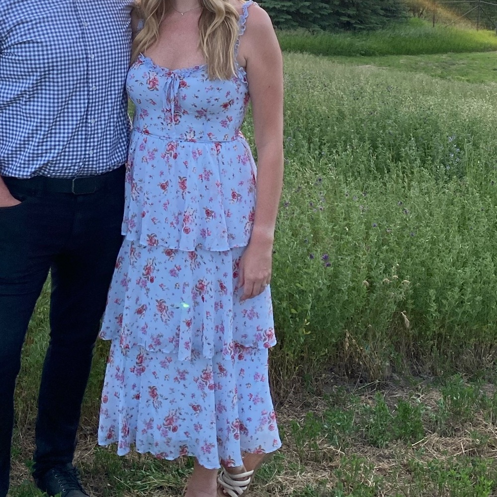 Blue floral dress - Picture 4 of 5